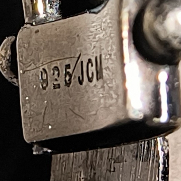 Jacmel Sterling Silver Bangle Bracelet with Oxidized Gunmetal Finish - Picture 10 of 10